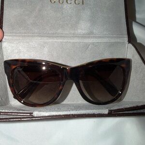 Gucci Women's Brown Tortoise Sunglasses